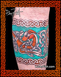 Celtic dog leg band tattoo