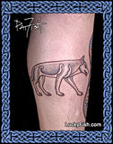 Pictish Wolf Tattoo Design