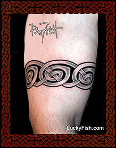 Celtic wave tattoo arm band