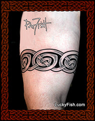 Celtic wave tattoo arm band