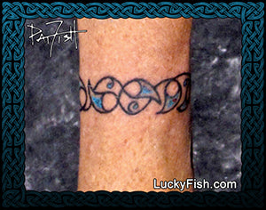 Celtic vine bracelet tattoo design