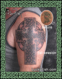 cover-up County Cork Celtic High Cross tattoo