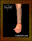 Nordic forearm tattoo sleeve pattern