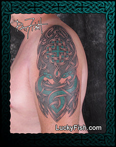Honorable Hounds Irish Wolfhound Celtic Knot Tattoo Design