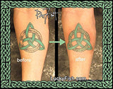 cover up Ringed Triquetra Celtic Knot Tattoo Design
