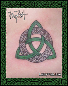 Ringed Triquetra Celtic Tattoo Design