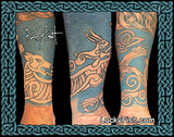 celtic dog tattoo hound hare rabbit 