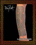 Celtic dog sleeve Tattoo Design
