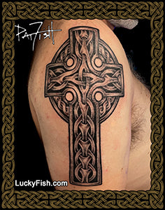 tattoo of Icelandic cross