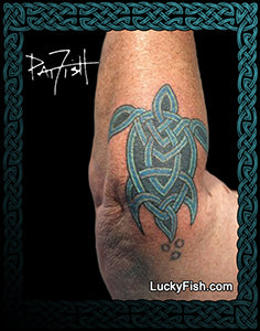 Celtic Knot SeaTurtle Tattoo Design