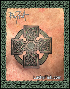 Dublin Cross Irish Tattoo Design