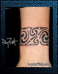 Spiral Allure Band Tattoo Design