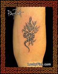 kingsnake willow tattoo design