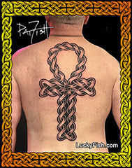photo of Egyptian Ankh Celtic tattoo