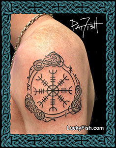 photo of Nordic Dragon Viking Tattoo Design