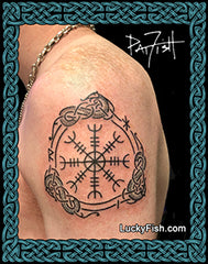 photo of Nordic Dragon Viking Tattoo Design