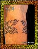 two dragon heads in Celtic tattoo armband
