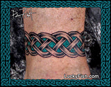 Wedding Band blue Celtic Anklet Tattoo Design