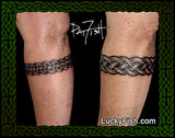 Wedding Band Pair Celtic Arm band pair Tattoo Design