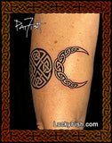pagan triple moon tattoo design
