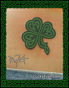 Shamrock Twist Celtic Tattoo Design