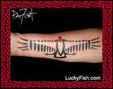 Chumash Indian Condor Tattoo Design arm