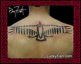 Chumash Indian Condor Tattoo Design back