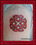 Red Threshold Knot Celtic Tattoo Design