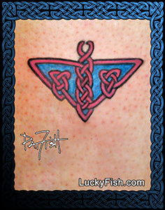 Celtic Moth Tattoo Design