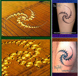 Crop Circle Triple Julia Set Tattoo Design