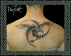 crop circle and dragon tattoo