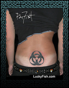 Biohazard Symbol Tattoo Classic Design