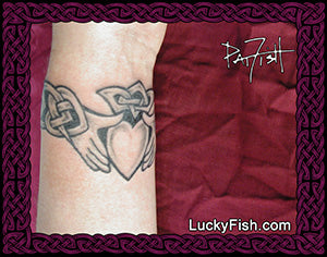 Claddagh Heart Bracelet Celtic Tattoo Design
