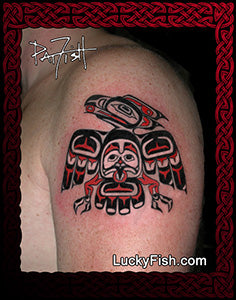 NW Coast Raven Tattoo Design