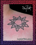 Star Bright Celtic Pentacle Tattoo Design