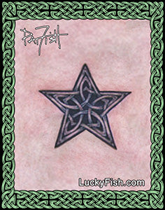 Dark Star Celtic Tattoo Design 