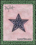 Pentacle Star design with Celtic knot pattern by Pat Fish and Brand 'Lucky Fish' visible.