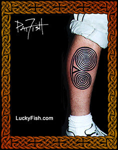 Astronomical Swirls Celtic Tattoo Design 