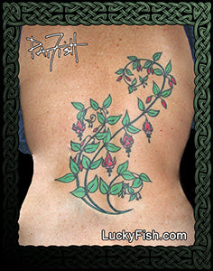 Fuchsia Grace Tattoo Design
