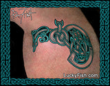 Dueling Eels Celtic Tattoo Design