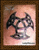 Celtic Triskle Shield Tattoo Design