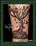 Druid Tree Celtic Tattoo Design