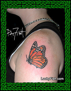 Monarch Motion Tattoo Design 1