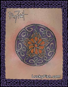 Jewel of Night Celtic Tattoo Design