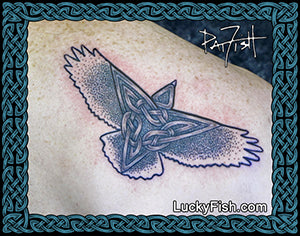 Celtic Raptor bird Tattoo Design 