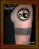 Woad Mode Pictish Celtic Spiral Tattoo Design