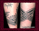 Celtic Battlefield Raven Tattoo Design back of arm