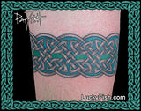 Tartan Band Celtic Tattoo Design color
