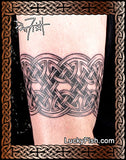Tartan Band Celtic Tattoo Design 