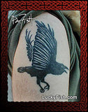 Flying Raven Tattoo Design 2